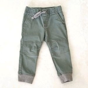 Boys army green twill 2t pants